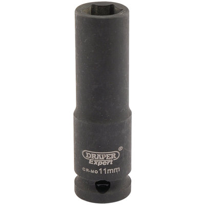 Draper Expert 11mm 3/8" Square Drive Hi-Torq 6 Point Deep Impact Socket 6884
