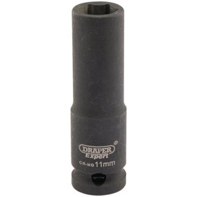 Draper Expert 11mm 3/8" Square Drive Hi-Torq 6 Point Deep Impact Socket 6884