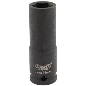 Draper Expert 14mm 3/8" Square Drive Hi-Torq 6 Point Deep Impact Socket 6887