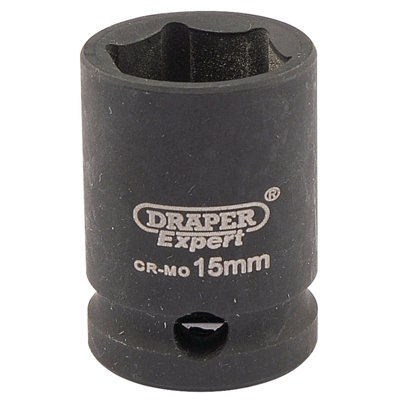 Draper Expert 15mm 3/8" Square Drive Hi-Torq 6 Point Impact Socket 6875