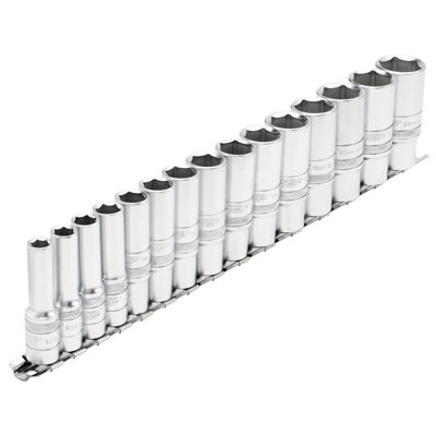 Draper Expert 15Pc Metric Deep Socket Set 3/8