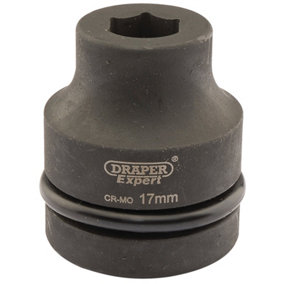 Draper Expert 17mm 1" Square Drive Hi-Torq 6 Point Impact Socket 5098