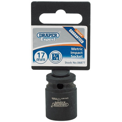 Draper Expert 17mm 3/8" Square Drive Hi-Torq 6 Point Impact Socket 6877