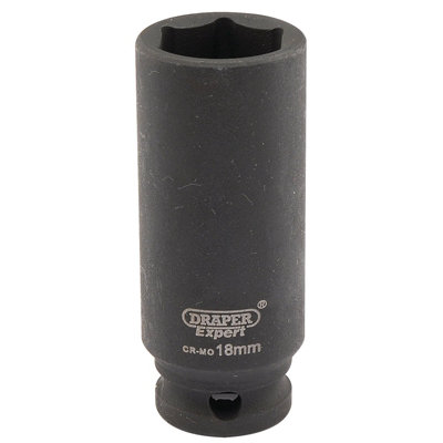Draper Expert 18mm 3/8" Square Drive Hi-Torq 6 Point Deep Impact Socket 6891