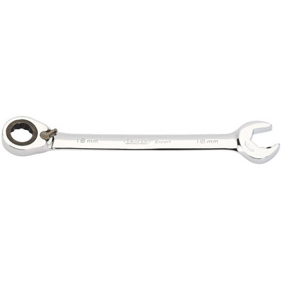 Draper Expert 18mm Draper Expert Hi-Torq Metric Reversible Ratcheting Open End/Combination Spanner 6850