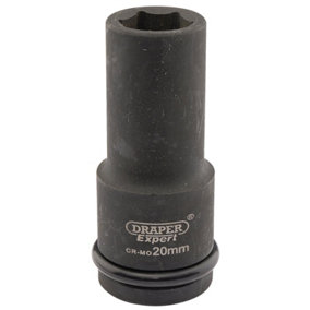 Draper Expert 20mm 3/4" Square Drive Hi-Torq 6 Point Deep Impact Socket 5052