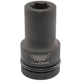 Draper Expert 22mm 1" Square Drive Hi-Torq 6 Point Deep Impact Socket 5137