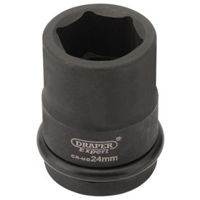 Draper Expert 24mm 3/4" Square Drive Hi-Torq 6 Point Impact Socket 28694