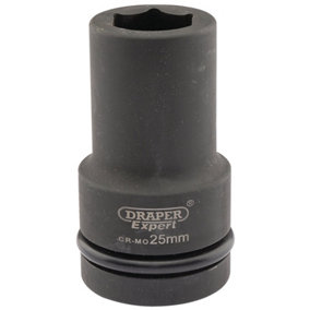 Draper Expert 25mm 1" Square Drive Hi-Torq 6 Point Deep Impact Socket 5140