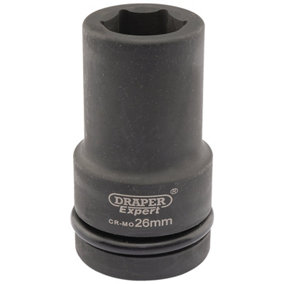 Draper Expert 26mm 1" Square Drive Hi-Torq 6 Point Deep Impact Socket 5141