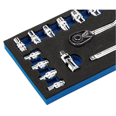 Draper Expert 26Pc Metric Socket Set 1/4