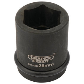 Draper Expert 28mm 3/4" Square Drive Hi-Torq 6 Point Impact Socket 93241