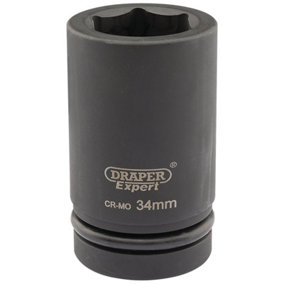Draper Expert 34mm 1" Square Drive Hi-Torq 6 Point Deep Impact Socket 5148
