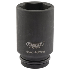 Draper Expert 40mm 3/4" Square Drive Hi-Torq 6 Point Deep Impact Socket (5071)
