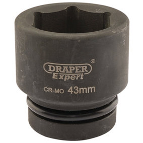 Draper Expert 43mm 1" Square Drive Hi-Torq 6 Point Impact Socket 5123