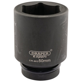 Draper Expert 50mm 1" Square Drive Hi-Torq 6 Point Deep Impact Socket 5155