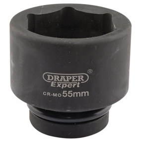 Draper Expert 55mm 1" Square Drive Hi-Torq 6 Point Impact Socket 5126
