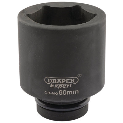 Draper Expert 60mm 1" Square Drive Hi-Torq 6 Point Deep Impact Socket 5157