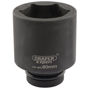 Draper Expert 60mm 1" Square Drive Hi-Torq 6 Point Deep Impact Socket 5157