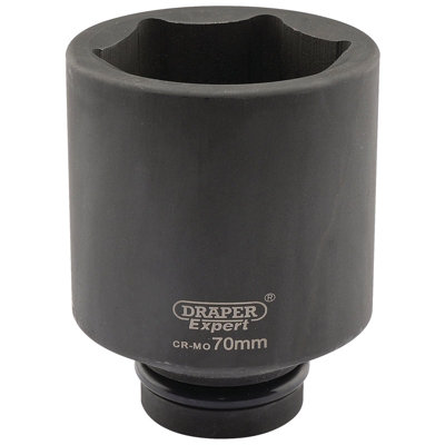 Draper Expert 70mm 1" Square Drive Hi-Torq 6 Point Deep Impact Socket 5159