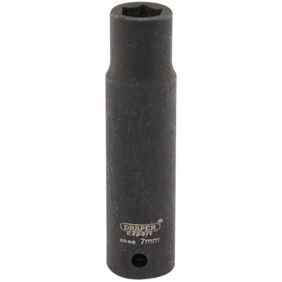Draper Expert 7mm 1/4" Square Drive Hi-Torq 6 Point Deep Impact Socket 5185