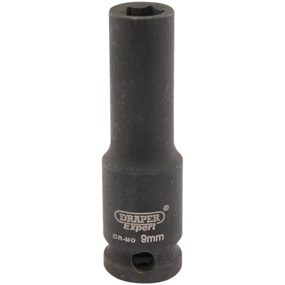 Draper Expert 9mm 3/8" Square Drive Hi-Torq 6 Point Deep Impact Socket 6882