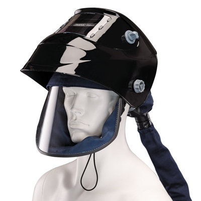 Draper Expert Air-Fed PAPR Auto-Darkening Welding Helmet, Black 02518