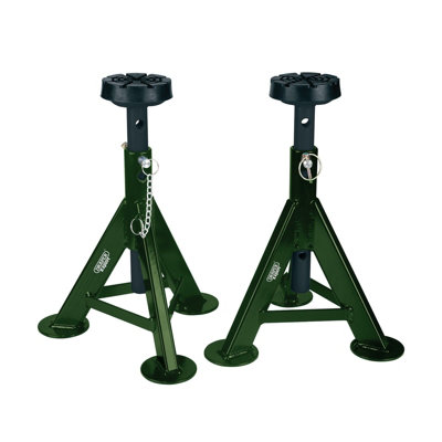 Draper Expert Axle Stands, 3 Tonne, Green (Pair)  04339