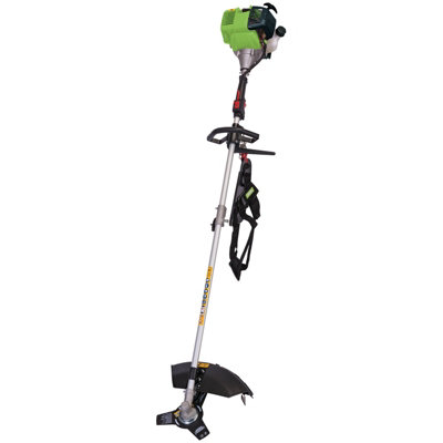 Draper Expert Four Stroke Petrol Brush Cutter, 31cc, Shoulder Strap, Split Shaft, D Handle, Low Vibration, Blade & Line Head, Tool