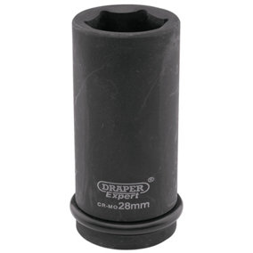 Draper Expert HI-TORQ 6 Point Deep Impact Socket, 3/4" Sq. Dr., 28mm 05060