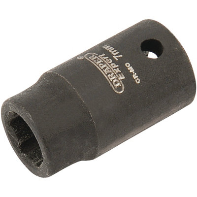 Draper Expert HI-TORQ 6 Point Impact Socket, 1/4" Sq. Dr., 7mm 05011