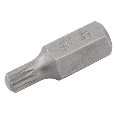 Draper Expert M6 x 30mm Spline 10mm Insert Bit for Mechanic's Bit Sets ...