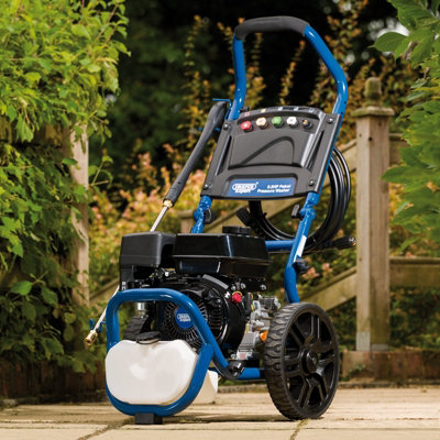 Draper Expert Petrol Pressure Washer, 6.5Hp, 4-Stroke Engine, 8m Hose ...