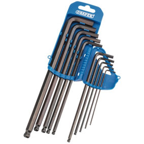 Draper Extra Long Metric Hex. and Ball End Hex. Key Set (10 Piece) 33719