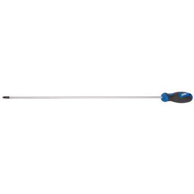 Draper Extra Long Reach Soft Grip Cross Slot Screwdriver, No.2 x 450mm 53502