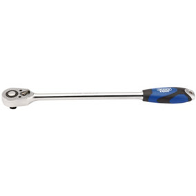 Draper Extra Long Reversible Quick Release Soft Grip Ratchet, 1/2" Sq. Dr., 48 Tooth  26591