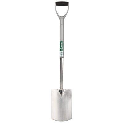 Draper  Extra Long Stainless Steel Garden Spade with Soft Grip 83754