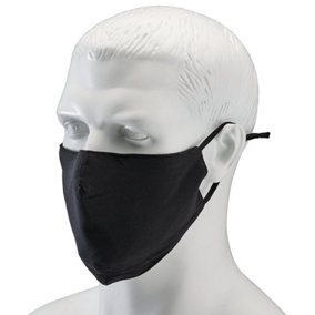 Draper Fabric Reusable Face Masks, Black (Pack of 2) 94701