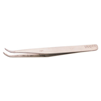 Draper Fine Point Curved Tweezers, 120mm 19672