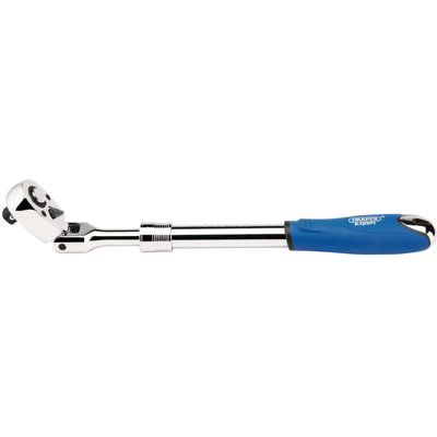 Draper Flexible Head Extending Reversible Ratchet, 1/2" Sq. Dr., 72 Tooth 26817