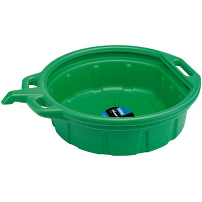 Draper Fluid Drain Pan, 16L, Green 23259 DIY at B&Q