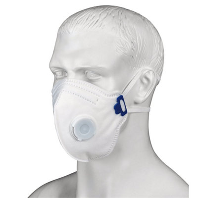 Draper FPP3 NR Vertical Fold Flat Face Masks with Valve (Pack of