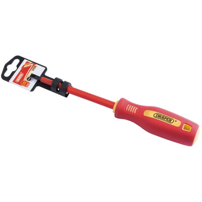 Draper Fully Insulated Plain Slot Screwdriver, 5.5 x 125mm 46518