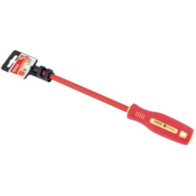 Draper Fully Insulated Plain Slot Screwdriver, 8 x 200mm (Display Packed) 54272