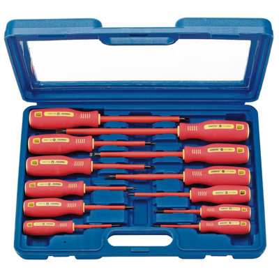 Draper Fully Insulated Screwdriver Set (12 Piece) 46541