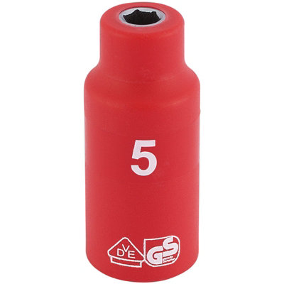 Draper Fully Insulated VDE Socket, 1/4