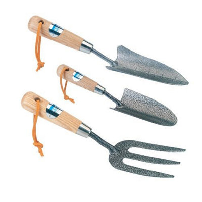 Draper Garden Carbon Steel Transplanting and Hand Trowels and Fork