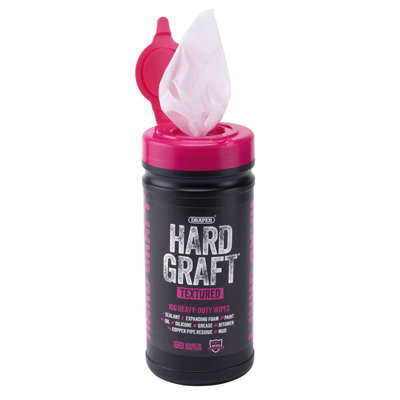 Draper Hard Graft Multipurpose Textured Wipes (Tub of 100) 12435