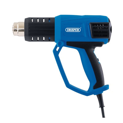 DRAPER HEAT GUN HOT AIR 2000W WALLPAPER STRIPPER 3 SETTINGS & TOOLS 15225