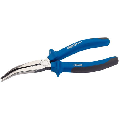 Draper Heavy Duty Soft Grip Bent Nose Pliers, 200mm 68889